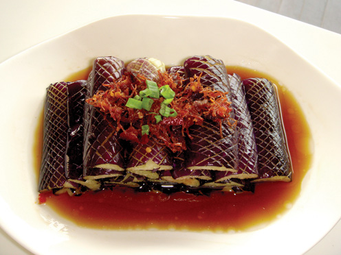 鮑魚XO醬蒜蓉豆鼓蒸茄子(zǐ)